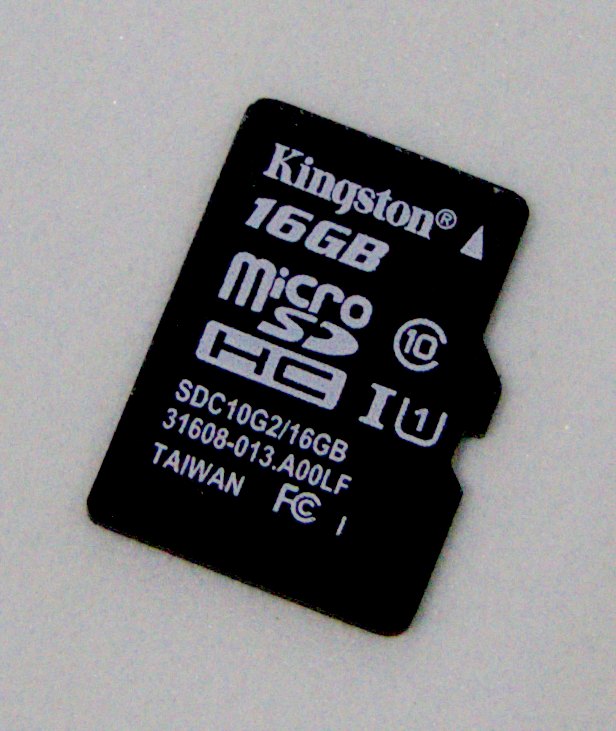 Micro SD du défi lancement