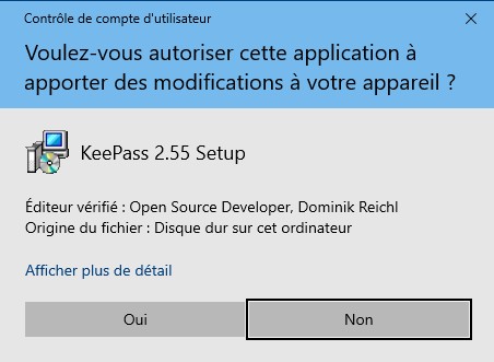 UAC Keepass